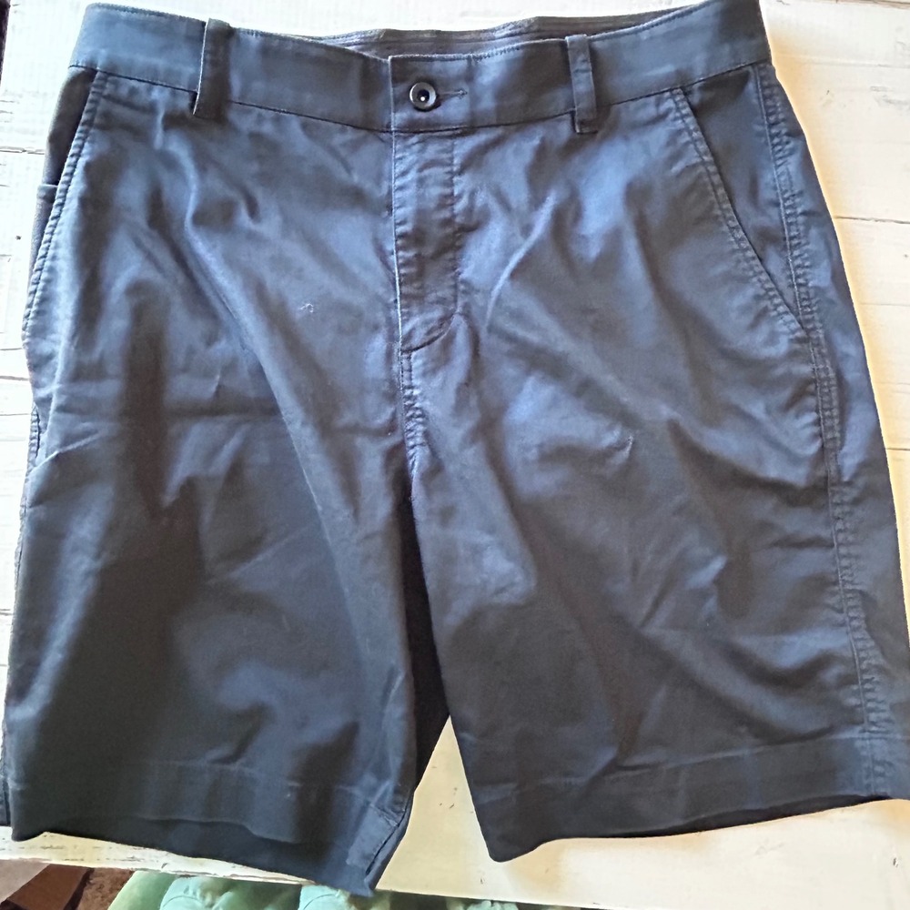 Nike Mens Dri-FIT Golf Chino Shorts Navy Blue Size 32‎ Flat Front Stretch - Picture 2 of 8